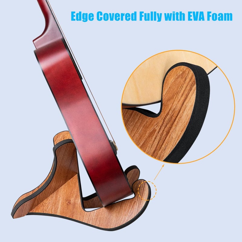 LBEC Wooden Guitar Stand, Detachable Non-Slip Wood Guitar Stand Holder Floor for Acoustic Electric Classical Bass Guitars - Image 5